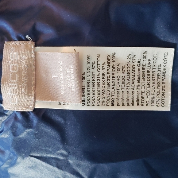 cHICO'S Zenergy Fleece Mixed Fabric Puffer Jacket - Picture 12 of 13